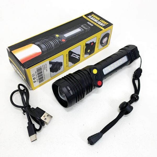 Ліхтар ручний PLD-H005-3PM10-TG +14SMD, білий, жовтий, червоний 00023230 фото
