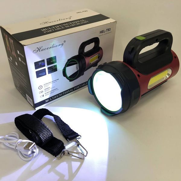 Ліхтар переносний кемпінг T93-LED+COB з функцією PowerBank, повербанк, сонячна батарея 00023553 фото