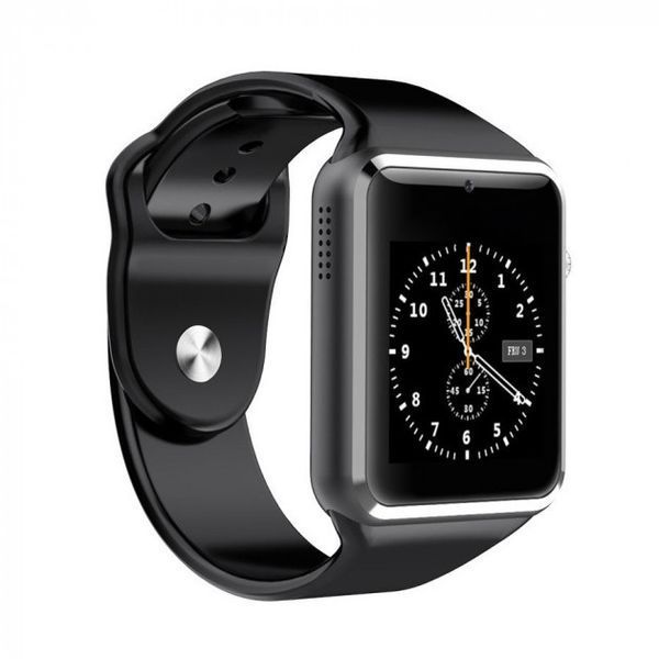 Смарт-часы Smart Watch A1 умные электронные со слотом под sim-карту + карту памяти micro-sd. Цвет: черный 00022423 фото