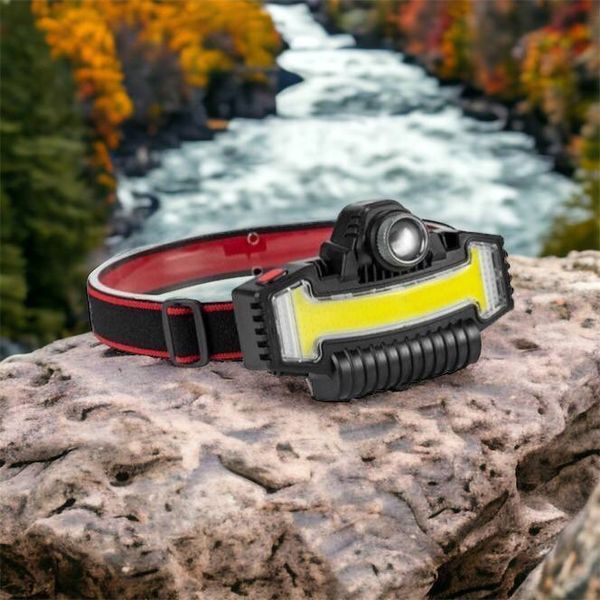 Налобний ліхтарик Bailong BL-W685-LTS+COB+RGB, 5 режимів, водостійкий, ударостійкий, USB кабель Type-c 00022984 фото
