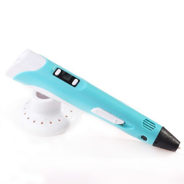 3D ручка Smart 3D Pen 2 c LCD дисплеем, Интересная ручка 3д для детей, Оригинальная. Цвет: голубой 00015790 фото