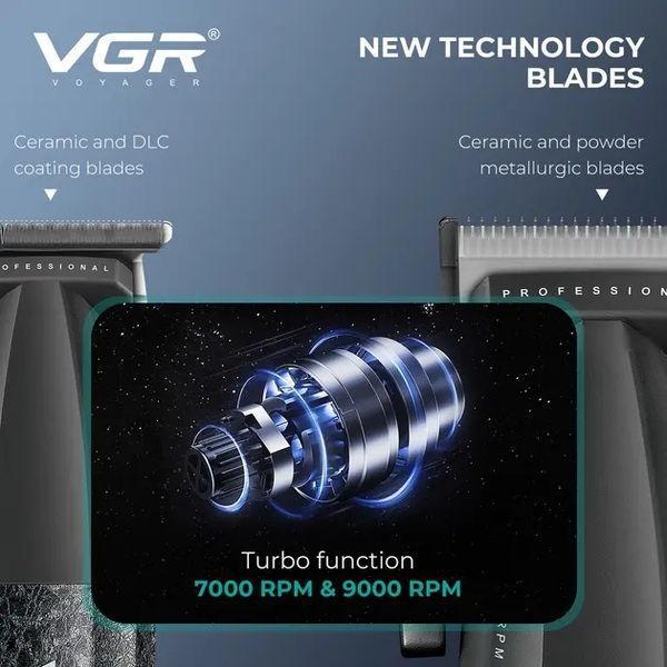 Комплект VGR 3 в 1 V-640 S3 , машинка для стриження (clipper), триммер та електробритва (шейвер) 00021184 фото