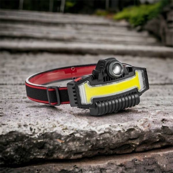 Налобний ліхтарик Bailong BL-W685-LTS+COB+RGB, 5 режимів, водостійкий, ударостійкий, USB кабель Type-c 00022984 фото