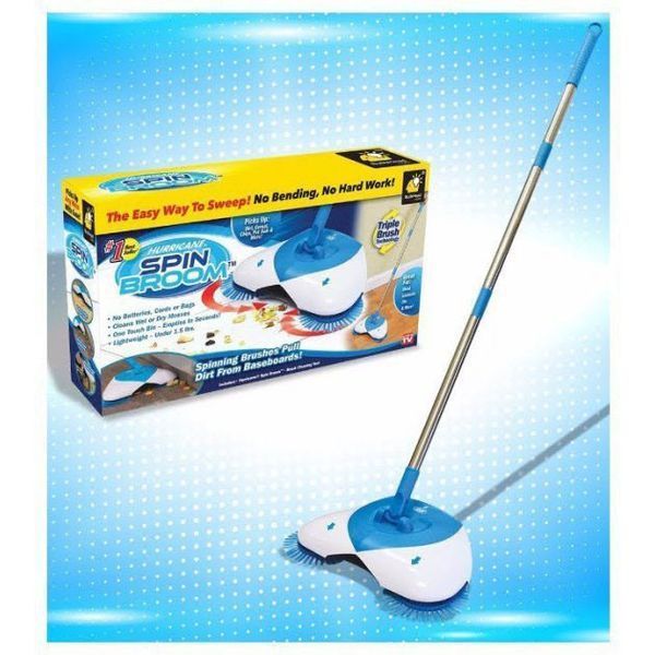 Механічна швабра-віник Hurricane Spin Broom щітка віник ефект пилососа, Швабра для підлоги моп 00013490 фото