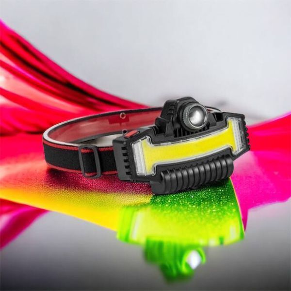 Налобний ліхтарик Bailong BL-W685-LTS+COB+RGB, 5 режимів, водостійкий, ударостійкий, USB кабель Type-c 00022984 фото