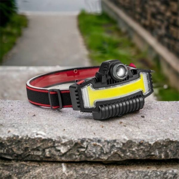 Налобний ліхтарик Bailong BL-W685-LTS+COB+RGB, 5 режимів, водостійкий, ударостійкий, USB кабель Type-c 00022984 фото