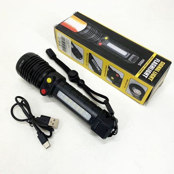 Ліхтар ручний PLD-H005-3PM10-TG +14SMD, білий, жовтий, червоний 00023230 фото