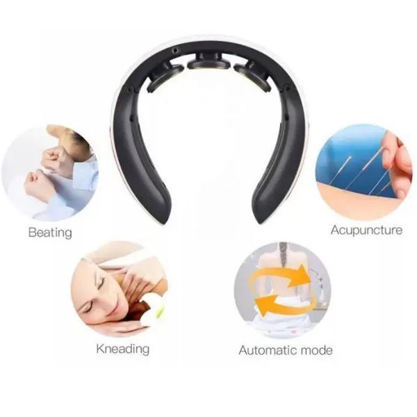 Масажер для шиї smart neck massager hx-1680 6 режимів 00014431 фото