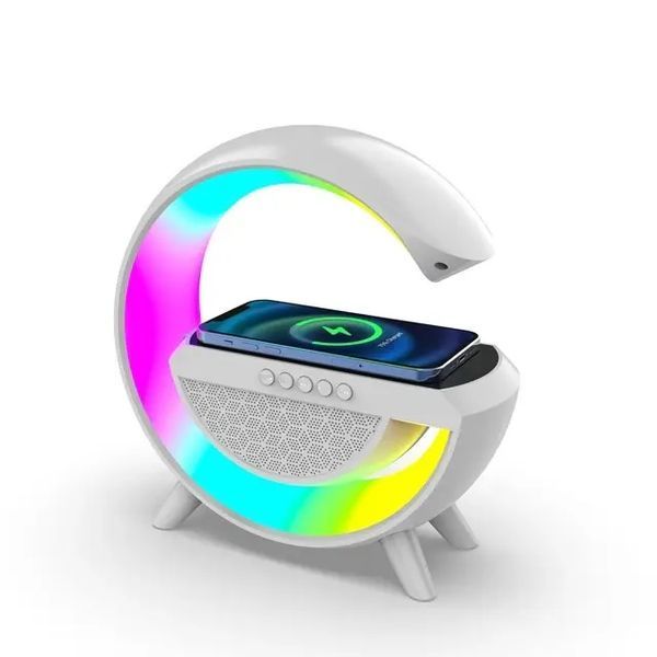 Умный светильник/ Ночник c беспроводной зарядкой для телефона/Bluetooth-колонка 00024381 фото