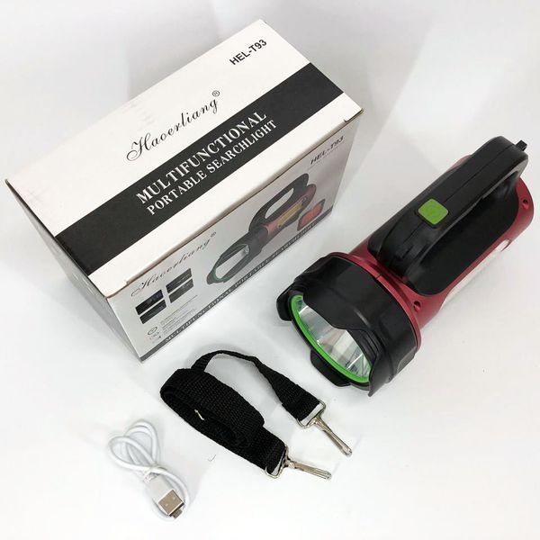 Ліхтар переносний кемпінг T93-LED+COB з функцією PowerBank, повербанк, сонячна батарея 00023553 фото