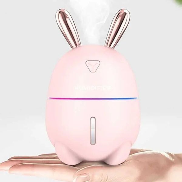 Увлажнитель воздуха Ультразвуковой с LED- подсветкой 7 цветов питание USB Зайка Ночник-увлажнитель 300мл 00018543 фото
