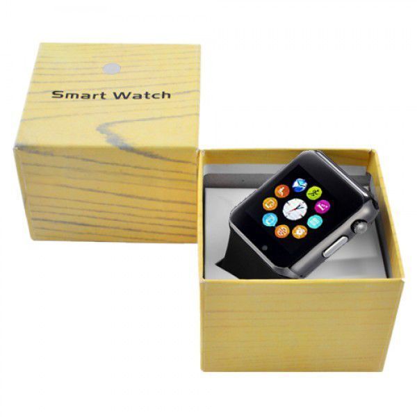 Смарт-часы Smart Watch A1 умные электронные со слотом под sim-карту + карту памяти micro-sd. Цвет: черный 00022423 фото