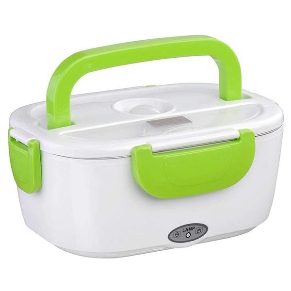 Ланчбокс з підігрівом їжі 220V, Electric lunch box, ланч-бокс Зелений pr65638435/1-2 фото