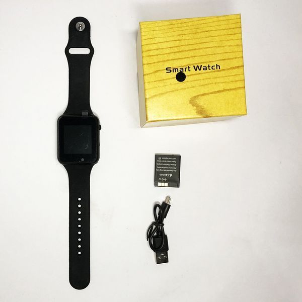 Смарт-часы Smart Watch A1 умные электронные со слотом под sim-карту + карту памяти micro-sd. Цвет: черный 00022423 фото
