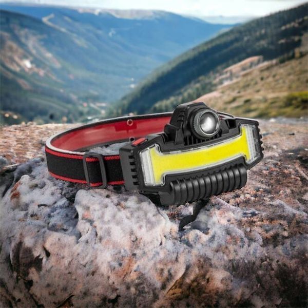 Налобний ліхтарик Bailong BL-W685-LTS+COB+RGB, 5 режимів, водостійкий, ударостійкий, USB кабель Type-c 00022984 фото
