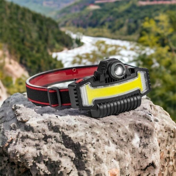 Налобний ліхтарик Bailong BL-W685-LTS+COB+RGB, 5 режимів, водостійкий, ударостійкий, USB кабель Type-c 00022984 фото