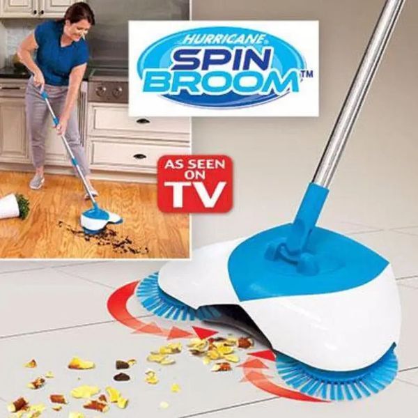 Механічна швабра-віник Hurricane Spin Broom щітка віник ефект пилососа, Швабра для підлоги моп 00013490 фото