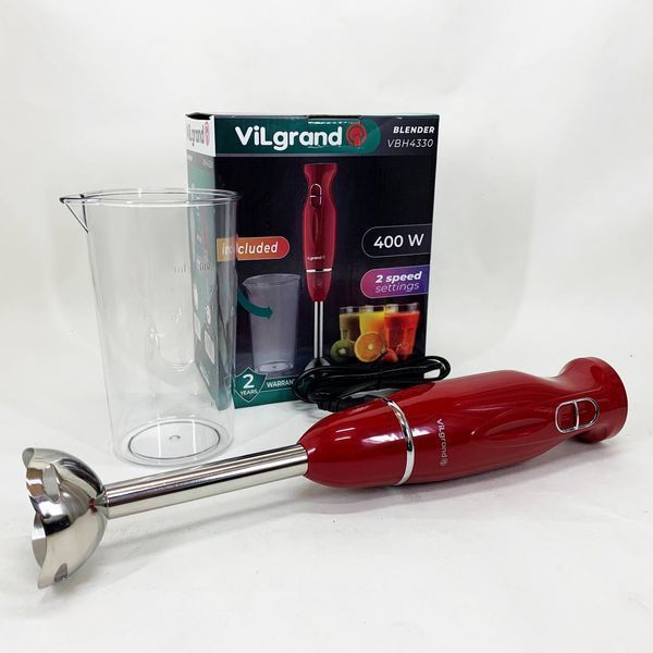 Блендер ViLgrand VBH4330. Колір: червоний 00019431 фото