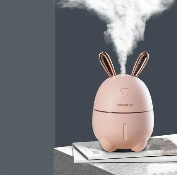 Увлажнитель воздуха Ультразвуковой с LED- подсветкой 7 цветов питание USB Зайка Ночник-увлажнитель 300мл 00018543 фото