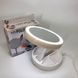 Складное зеркало для макияжа с Led подсветкой круглое увеличительное 10x My Fold Away Mirror. Цвет: белый 00015486 фото 2