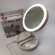 Складное зеркало для макияжа с Led подсветкой круглое увеличительное 10x My Fold Away Mirror. Цвет: белый 00015486 фото 12
