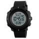 Часы наручные мужские SKMEI 1213BK BLACK BIG SIZE, часы тактические противоударные. Цвет: черный 00022454 фото 1