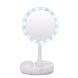 Складное зеркало для макияжа с Led подсветкой круглое увеличительное 10x My Fold Away Mirror. Цвет: белый 00015486 фото 4