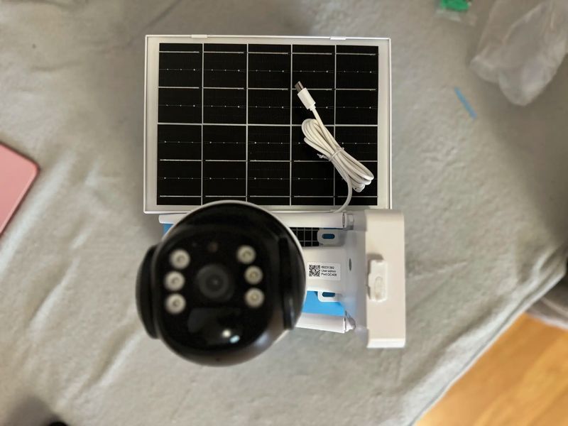 Поворотна погодозахисна сонячна камера безпеки 4G solar cam 1080P 00017367 фото