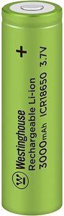 Акумулятор літій-іонний Westinghouse Li-ion ICR 18650 3.7V 3000mAh 00024688 фото