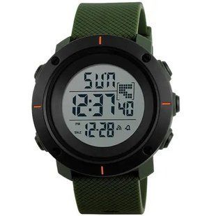 Часы наручные мужские SKMEI 1213AG ARMY GREEN BIG SIZE, брендовые мужские часы. Цвет: зеленый 00022030 фото