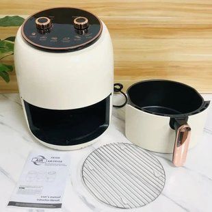 Електро Фритюрниця безмасляна Rainberg RB-2318 3800 Вт з знімним кошиком 8.5л до 30 хв White 00019997 фото