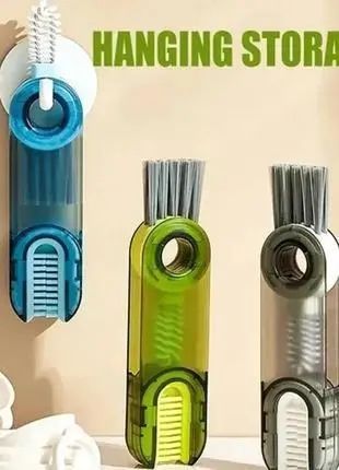 Щітка для чищення пляшок 3 в 1 інструмент для чищення U-подібна BRUSH AND569 00012877 фото