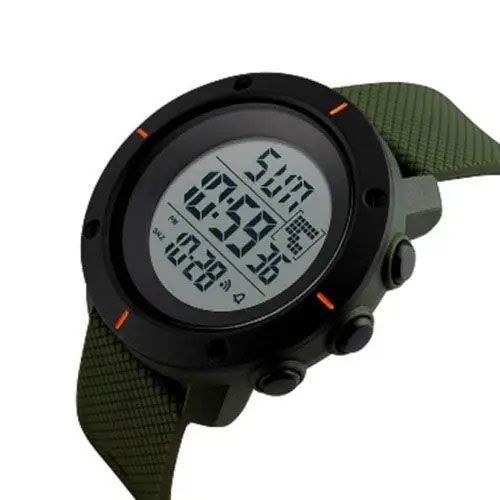 Часы наручные мужские SKMEI 1213AG ARMY GREEN BIG SIZE, брендовые мужские часы. Цвет: зеленый 00022030 фото
