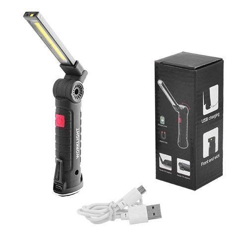 Фонарь кемпинг W51-SMD+COB, поворот на 180&ordm;+180&ordm;, магнит, зажим, крюк для подвеса, встроенный аккумулятор 00022916 фото