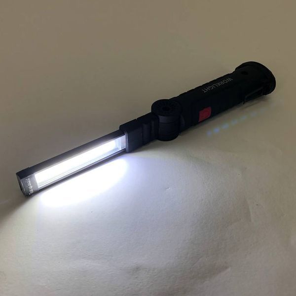 Фонарь кемпинг W51-SMD+COB, поворот на 180&ordm;+180&ordm;, магнит, зажим, крюк для подвеса, встроенный аккумулятор 00022916 фото