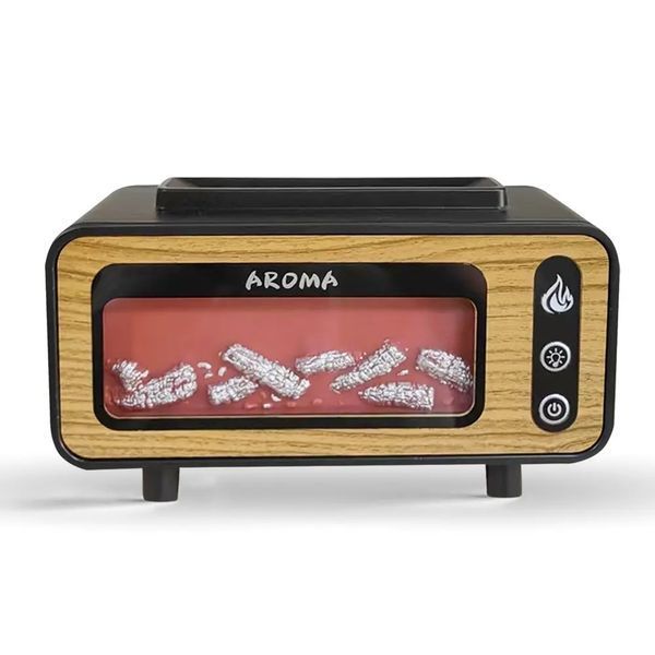 Светодиодный USB увлажнитель-аромадиффузор ретро Vintage Fireplace 00018549 фото