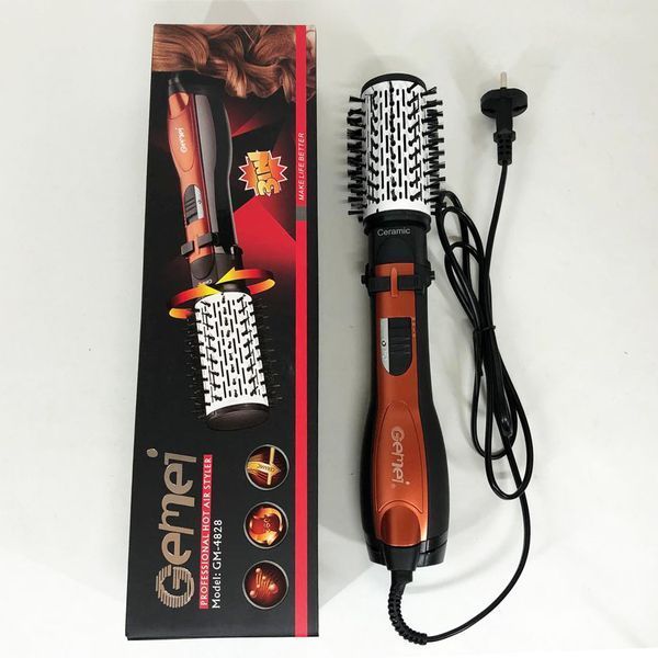 Фен Щітка Gemei Gm-4828 Браш Стайлер гребінець Для Брашинга, Фен щітка 3 в 1, Фен браш Gemei 00014350 фото