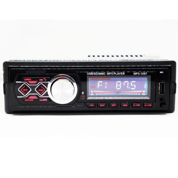 Автомагнітола MP3-1097 BT ISO зі знімною панеллю, Автомагнітола магнітола в авто з Usb сенсорна 00016811 фото