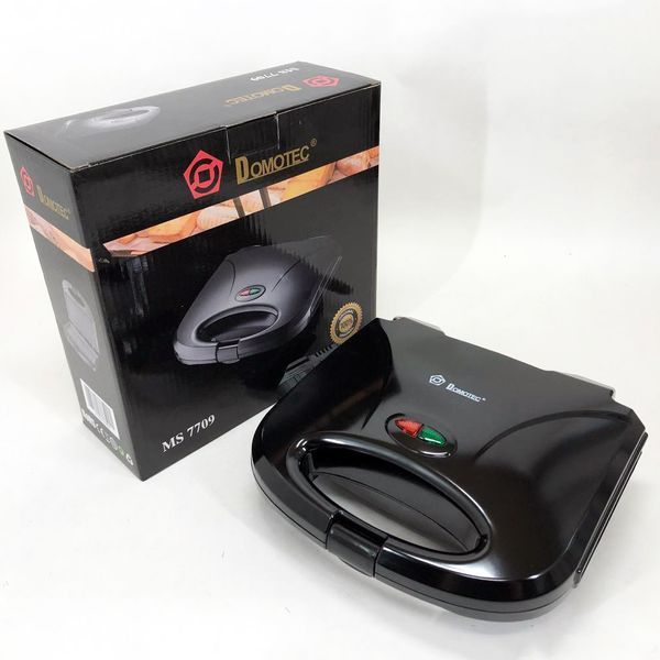 Гриль сендвичница бутербродница DOMOTEC MS-7709, бутербродница бытовая, домашний гриль для шаурмы 00019714 фото