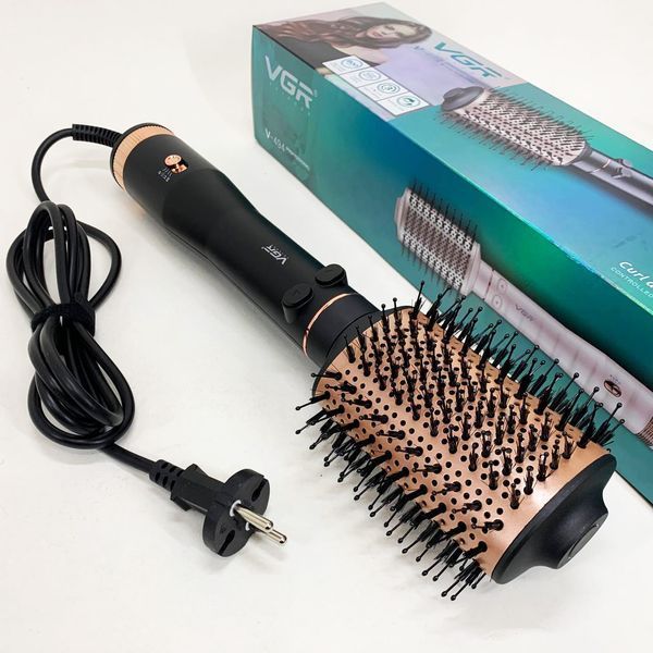 Электрический фен браш для укладки волос VGR V-494 800 Вт. Цвет: черный 00014814 фото
