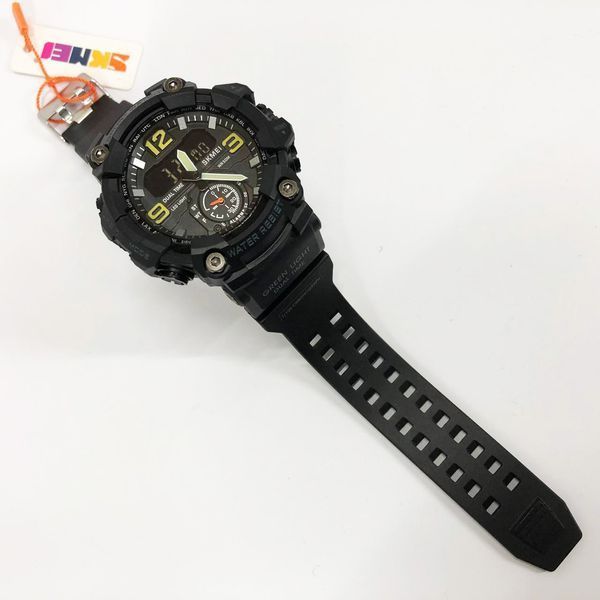 Часы наручные мужские SKMEI 1965BK BLACK, армейские часы противоударные. Цвет: черный 00022060 фото