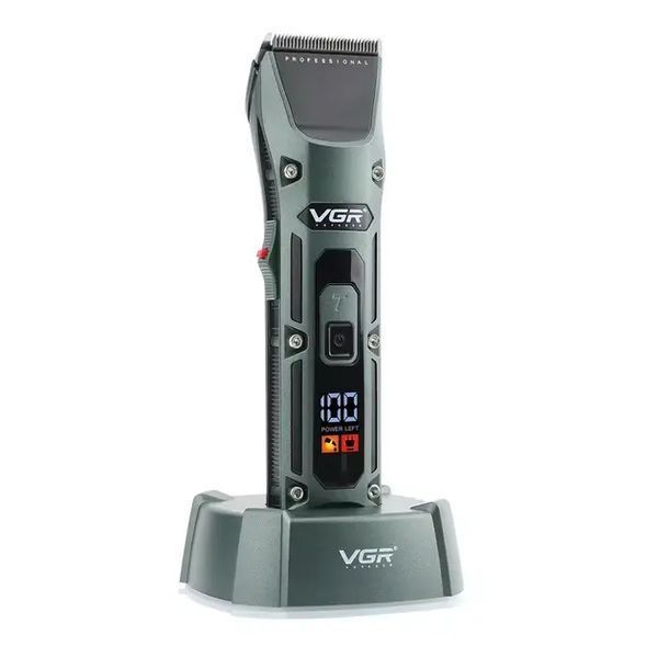 Акумуляторна машинка для стрижки VGR V-696 Professional 4 led display 00021669 фото