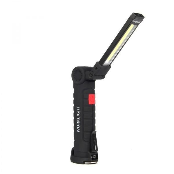 Фонарь кемпинг W51-SMD+COB, поворот на 180&ordm;+180&ordm;, магнит, зажим, крюк для подвеса, встроенный аккумулятор 00022916 фото