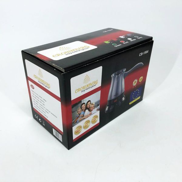 Турка электрическая кофеварка Crownberg CB-1564, Электрическая турка 0.5 л, Електро турка. Цвет: зеленый 00019703 фото