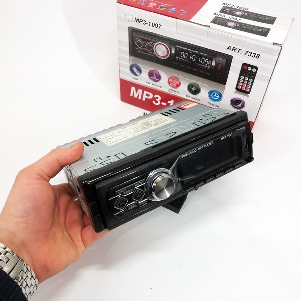 Автомагнітола MP3-1097 BT ISO зі знімною панеллю, Автомагнітола магнітола в авто з Usb сенсорна 00016811 фото