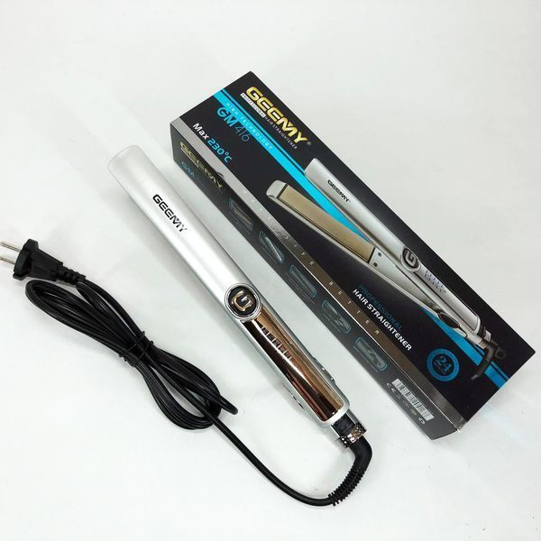 Випрямляч-праска для волосся Gemei GM-416. Колір: білий 00015358 фото