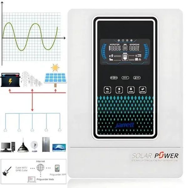 Гібридний інвертор із чистою синусоїдою на 24 Вт Jarrett 3.2KVA 00017894 фото