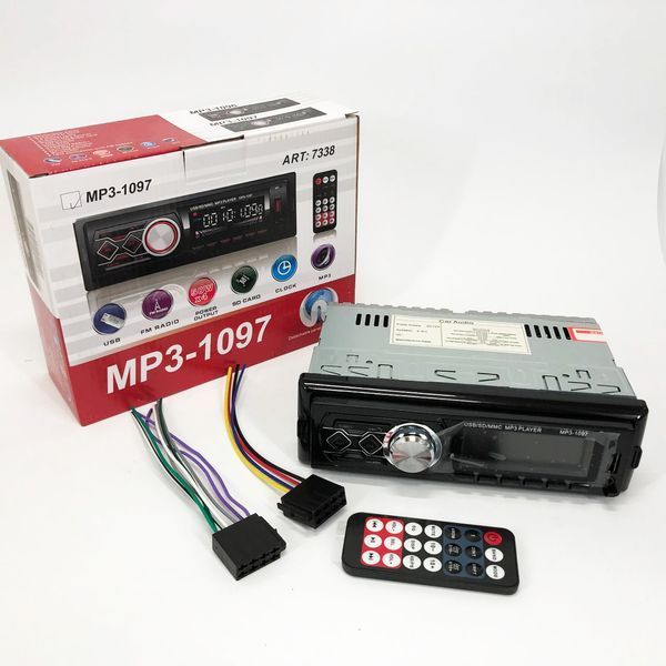 Автомагнітола MP3-1097 BT ISO зі знімною панеллю, Автомагнітола магнітола в авто з Usb сенсорна 00016811 фото