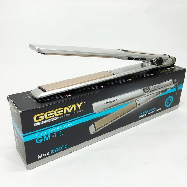 Випрямляч-праска для волосся Gemei GM-416. Колір: білий 00015358 фото