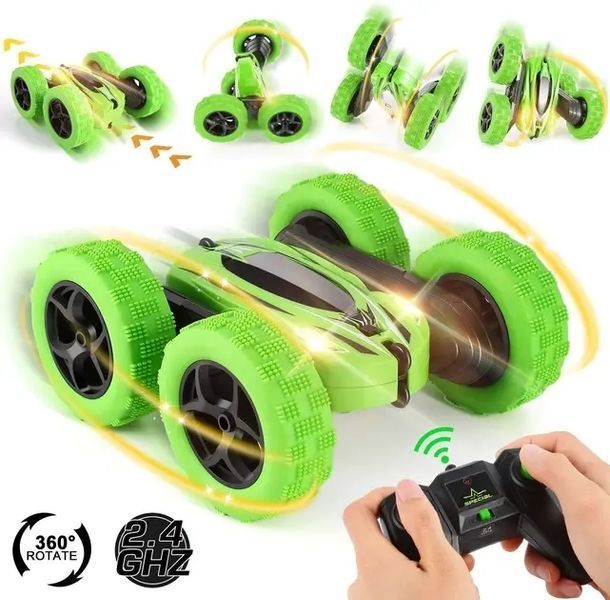 Машинка перевертень всюдихід трюкова на радіокеруванні Ydjia Stunt Car D828 Green 00015890 фото